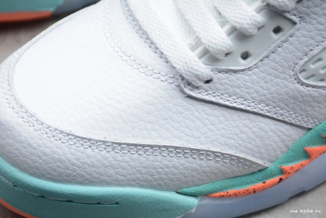 Chep Onekick Jordan 5 GS Light Air 440892-100 Aqua 0613